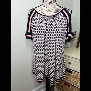 Max Studio Cold Shoulder Top